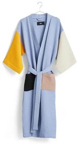 Waffle Bathrobe Dusty Blue/Multi - Hay