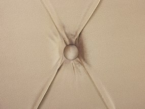 Letto matrimoniale in velluto beige stile chesterfield 160x200cm AVALLON Beliani