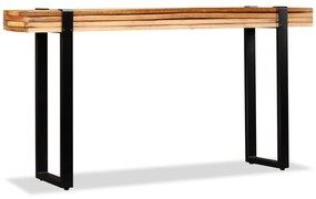 Tavolo Consolle İn Legno Massello Di Recupero Regolabile /