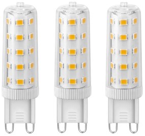 SET 3x Lampadina LED ECOLINE G9/4,5W/230V 3000K - Brilagi