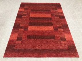 Loribaft Tappeto 210 x 290 Rosso (Iran) Annodato A Mano