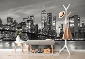 Carta da parati – Ponte di Brooklyn in bianco e nero