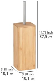 WENKO 24748100 - Spazzola per WC BAMBUSA 10x37,5 cm marrone