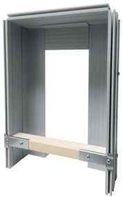 Controtelaio per porta scorrevole per mattone L 142 x H 264 cm