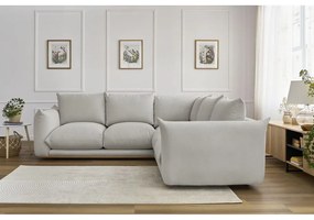 Divano angolare in grigio chiaro Ernest – Bobochic Paris