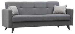 Divano letto 3 posti KORFU grigio scuro