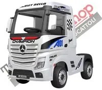 Camion Elettrico per Bambini Truck Mercedes ACTROS 12V Porte Apribili colore Bianco