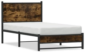Giroletto Senza Materaso İn Metallo Rovere Fumo 90x200 Cm /