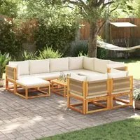 Set Divani da Giardino 10pz con Cuscini Legno Massello Acacia 3278859