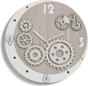 Orologio da parete in legno laminato BRC - D50 INGRANAGGI