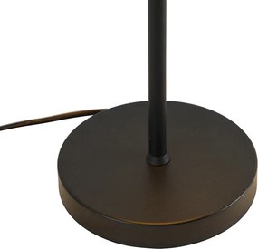 Lampada da tavolo retrò nera con oro - Magnax