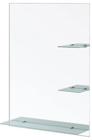 Specchio Rettangolare 60x80 Con Mensole Feridras "Shelf"