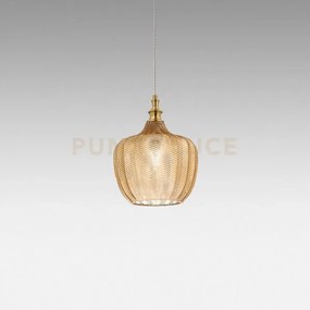 Cleofe s/10 - lampadario sospeso 1 luce attacco e27 in vetro colore...