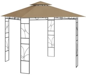 Gazebo 3x3x2,7 m Grigio Talpa 160 g/m²