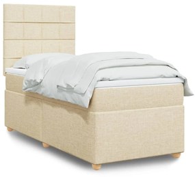 Giroletto A Molle Con Materasso Crema 90x200 Cm İntessuto /