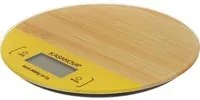 Bilancia da cucina digitale giallo e bambù