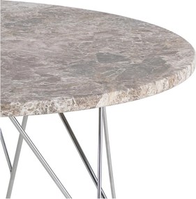 Tavolino rotondo in marmo grigio ø 80 cm Prunus - Actona