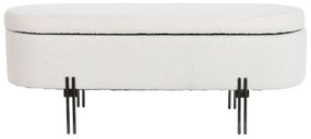 Panca DKD Home Decor Metallo Bianco 120 x 40 x 45 cm