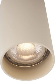 Set di 4 faretti moderni beige da superficie GU10 50mm rotondi - Tuba