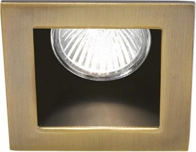 Ideal Lux - Faretto da incasso FUNKY 1xGU10/50W/230V 9x9 cm ottone