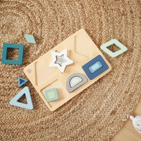 Bieco - Puzzle a incastro in legno - forme