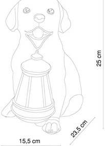 Globo 33271 - Lampada LED solare SOLAR 1xLED/0,06W/3V cane IP44