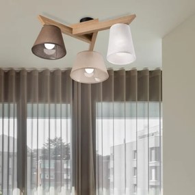 Brilagi - LED  Lampadario a plafone ANTHONY 3xE14/40W/230V quercia