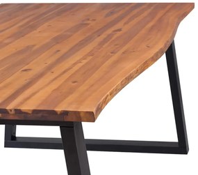 Tavolo per Sala da Pranzo in Legno Massello di Acacia 200x90 cm
