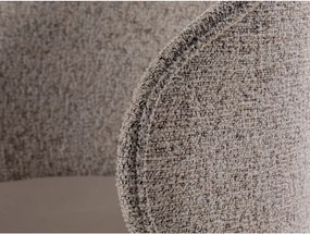 Poltrona beige con rivestimento in velluto Inez – Micadoni