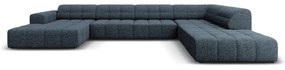 Divano angolare blu (angolo destro a forma di U) Chicago - Cosmopolitan Design