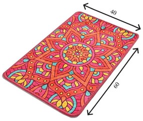 Tappeto da bagno con motivo mandala Mandala, 60 x 40 cm - Foutastic