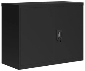 Armadio classificatore nero 90x40x70 cm in acciaio