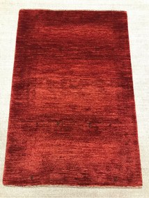 Loribaft Tappeto 100 x 150 Rosso (Iran) Annodato A Mano