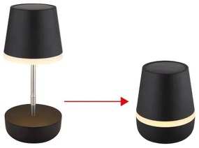 Globo 36638S - Lampada solare LED 10xLED/0,06W/3V IP44 nero