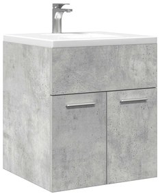 Mobile Lavabo Bagno Grigio Cemento 41x38,5x46 Cm İn Truciolato /