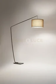 Piantana zoe metallo colore bronzo e base marmo nera metallizzato ...