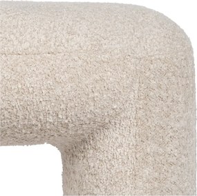 Panca beige in tessuto bouclé Suave - Ixia