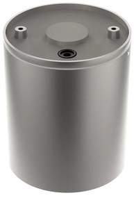 Applique da soffitto Cilindrica PAR30 IP54 in Alluminio e Vetro INOX