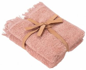 Asciugamani in cotone rosa in set da 2 30x50 cm Frino - Blomus