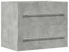 Mobile lavabo grigio cemento 60x38,5x48 cm in legno multistrato