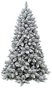 Albero di natale innevato altezza 210 cm 1020 rami apertura ad ombrello Fiocco