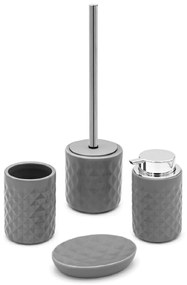 Set 4 Accessori D'Appoggio Feridras "Texas" Grigio