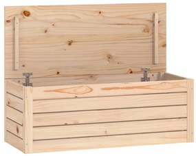 Contenitore portaoggetti 89x36,5x33 cm legno massello pino