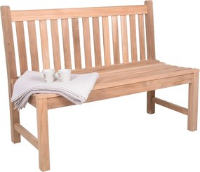 Panca da giardino di colore naturale in legno massiccio Solo – Garden Pleasure