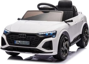 Macchina Elettrica per Bambini 12V Licenza Ufficiale Audi SQ8 E-Tron con Telecomando e Sedile Pelle Bianco...