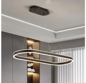 Brilagi - Lampada a sospensione LED su cavo PONDIE LED/43W/230V 80x30 cm nero