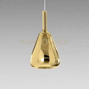Ofelia s/11 - vetro oro specchiato e portalampada bianco 1 luce att...