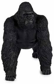 Statua Decorativa Gorilla Nero 20 x 27 x 34 cm (2 Unità)