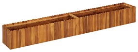 Letto Rialzato Da Giardino 200x30x25 Cm İn Massello Di Acacia /