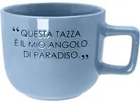 Tazza jumbo 500 ml scritta Quotes blu chiaro